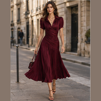 Robe de soirée midi en satin