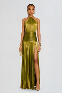 Robe longue asymétrique Verena