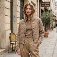 Veste courte en laine Adeline