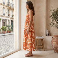 Mini-robe évasée à motif graphique