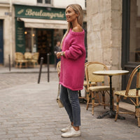 Pull en maille Élowyne à épaules dénudées