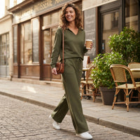 Ensemble Naya zippé à pantalon large