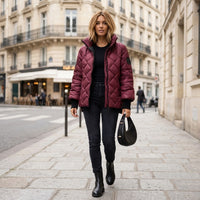 Veste matelassée Nadia couleur bordeaux