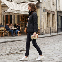 Veste élégante à revers rembourrés
