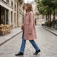Veste en laine à simple boutonnage