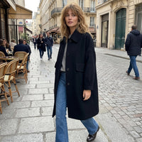 Veste en laine à simple boutonnage
