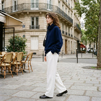 Pull en maille à col roulé oversize