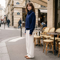 Pull en maille à col roulé oversize