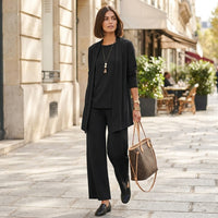 Costume trois pièces à jambes larges