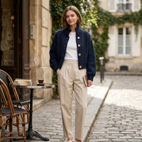 Veste courte en laine Adeline