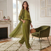 Ensemble Myxella trois pièces à jambes larges