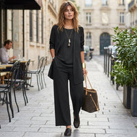 Costume trois pièces à jambes larges