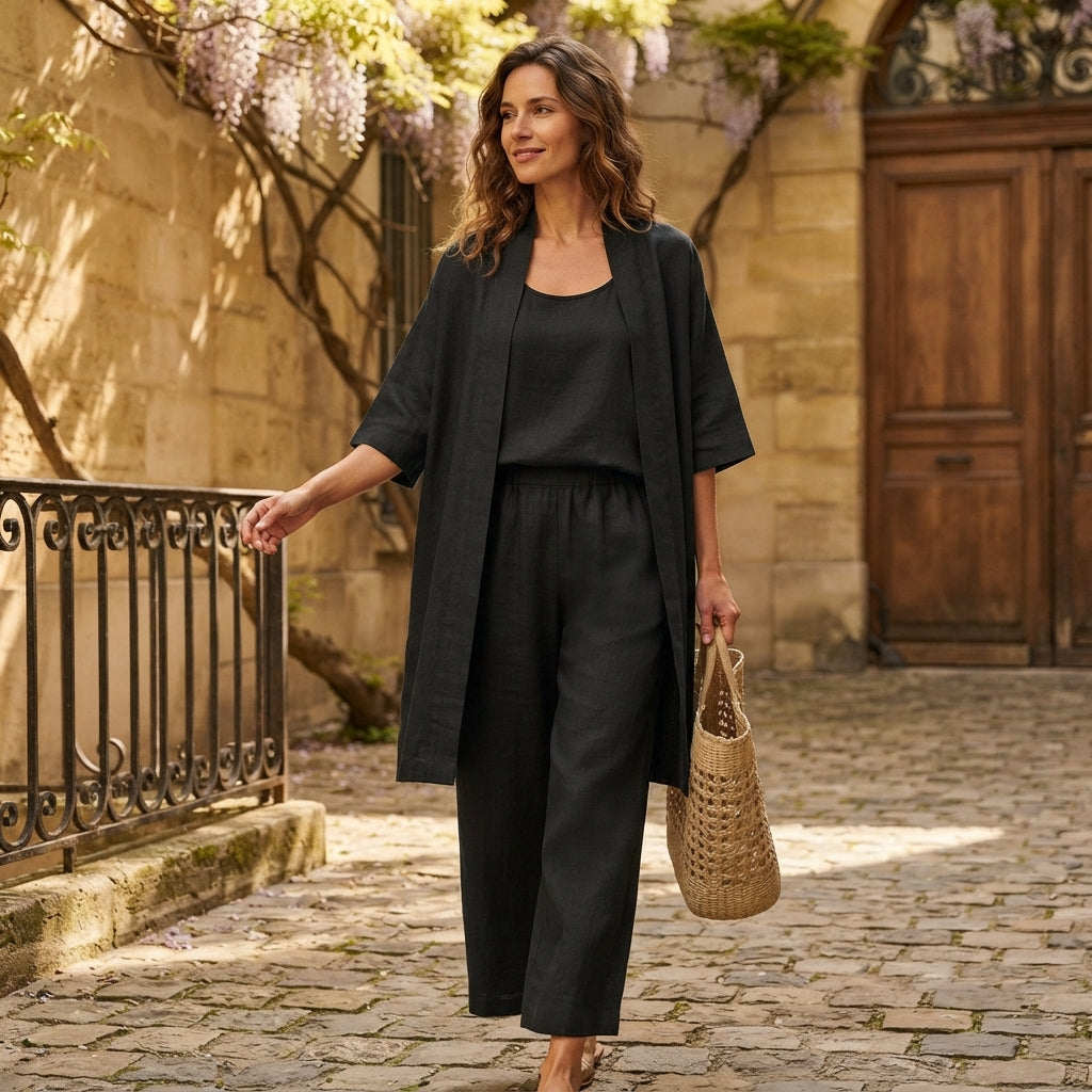 Combinaison ajustée à carreaux pour femme