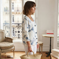 Léa Leaf Print Blouse