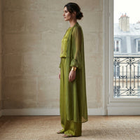 Ensemble Myxella trois pièces à jambes larges