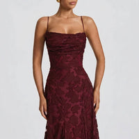 Aurelia Floral Print Chiffon Maxi Dress