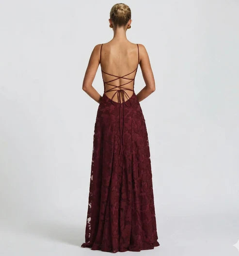 Aurelia Floral Print Chiffon Maxi Dress
