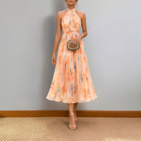 Robe longue dos nu aquarelle