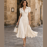 Robe de soirée midi en satin