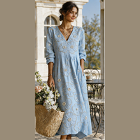 Robe midi brodée de perles