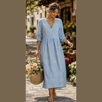 Robe midi brodée de perles