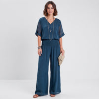 Ensemble Jonah à col en V et pantalon large