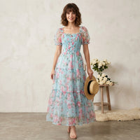 Robe midi Floral Empire