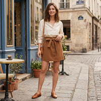 Jupe trapèze Lana en papier