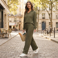 Ensemble Naya zippé à pantalon large