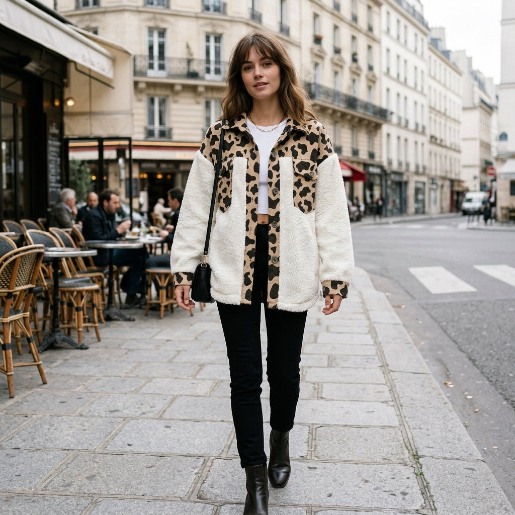 Veste pour femme douce effet laine