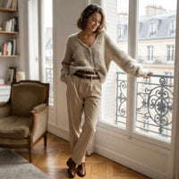 Gilet Marveine duveteux à col en V