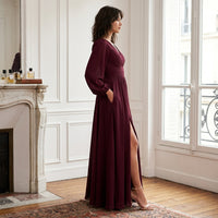 Robe de demoiselle d'honneur Alaina à encolure en V