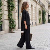 Costume trois pièces à jambes larges