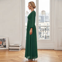 Robe de soirée Zoé à col en V
