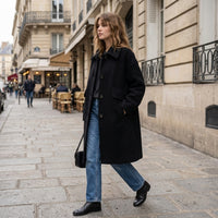 Veste en laine à simple boutonnage