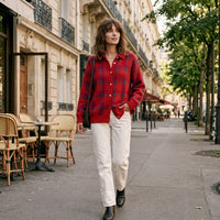 Gilet en maille à motif damier Taylor
