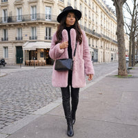 Manteau d'hiver Elina effet mouton