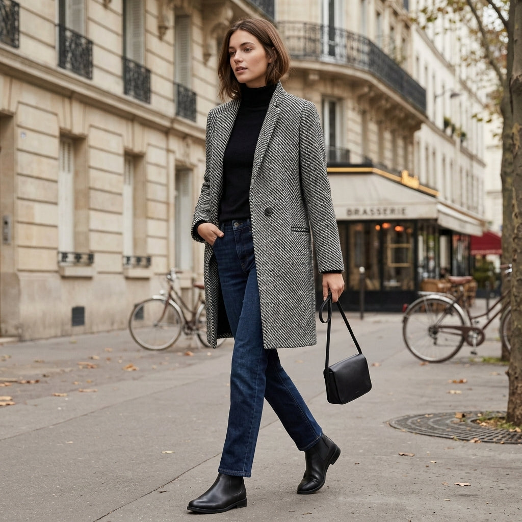 Manteau structuré texturé Camille