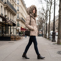 Manteau d'hiver imperméable doublé de polaire