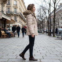 Manteau d'hiver imperméable doublé de polaire