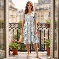 Yolanda floral chiffon dress