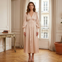 Robe midi en satin Juliette