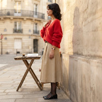 Gilet Marveine duveteux à col en V