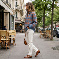 Gilet en maille à motif damier Taylor