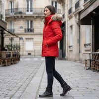 Manteau d'hiver imperméable doublé de polaire
