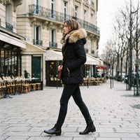 Manteau d'hiver imperméable doublé de polaire