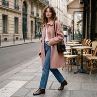 Veste en laine à simple boutonnage