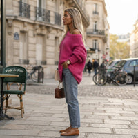 Pull en maille Élowyne à épaules dénudées