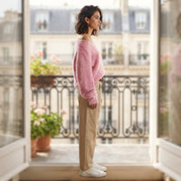 Gilet Marveine duveteux à col en V