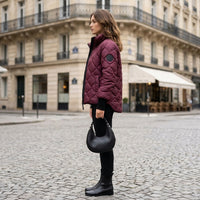 Veste matelassée Nadia couleur bordeaux